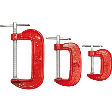 C CLAMP SET 25, 50, 75MM