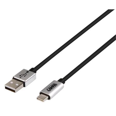 USB C Charge and Sync Cable 100 cm   Black