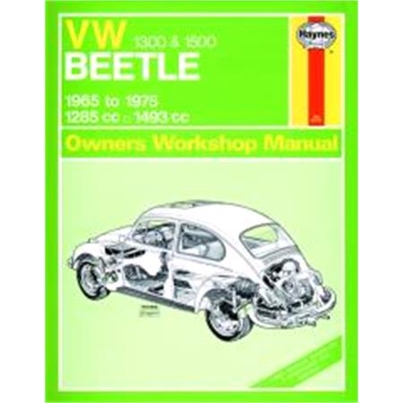 Haynes manual for Volkswagen Beetle 1300 and 1500 (65   75)