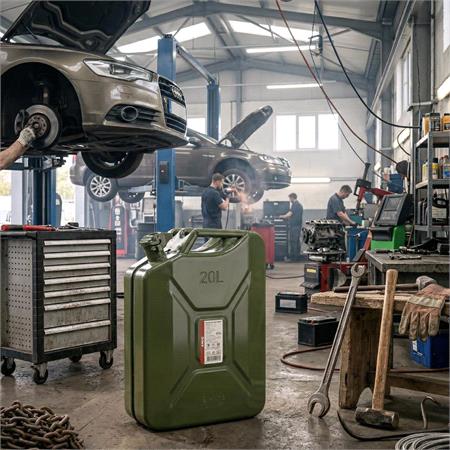 Metal Jerry Can Green   20L