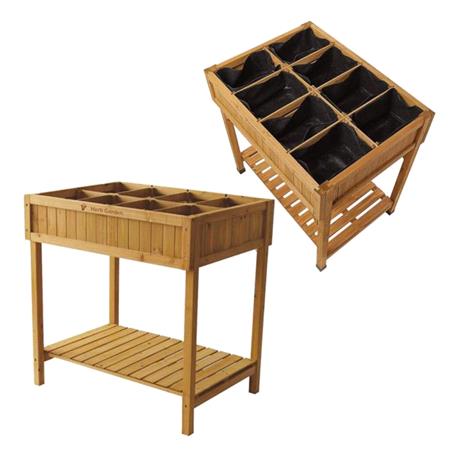 Sprouting Wooden Raised Herb Garden Planter