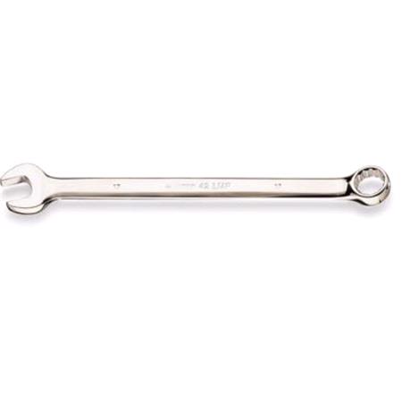17 MM Combination Wrenches, Open & Offset Ring Ends, Long Series, Bright Chrome Plated
