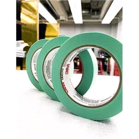 3M™ Precision Masking Tape, Green, 6.35 mm x 55 m, 06525