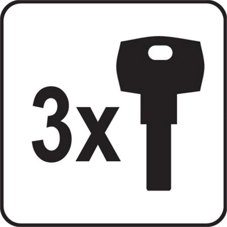 PLATED BRASS PADLOCK 40x105MM