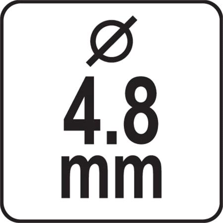 TWIST DRILL BIT HSS 4.8MM / 10PCS