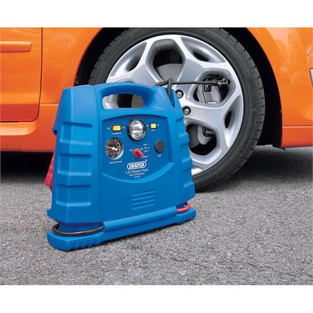 **Discontinued** Draper 12v 700A Portable Power Pack with Air Compressor and Integral Light