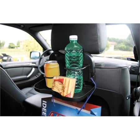 Back seat drink and snack tray