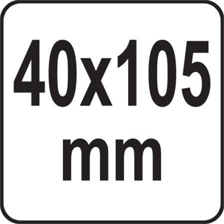 PLATED BRASS PADLOCK 40x105MM