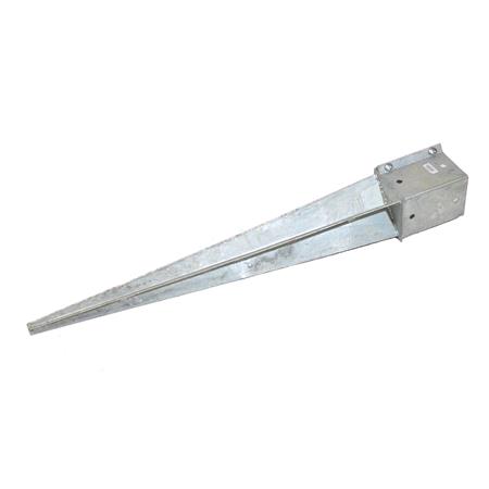 MOY Long Spike Galvanised Post Support 100 x 600mm