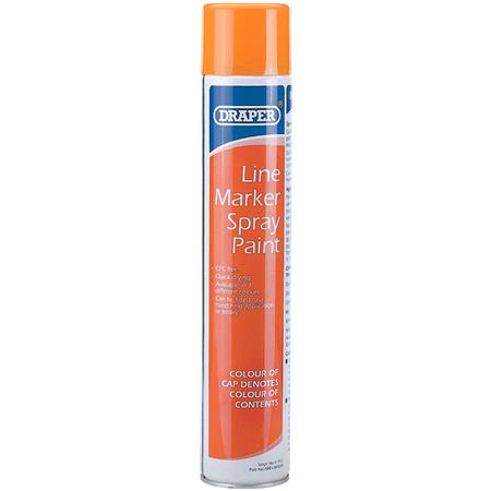 Draper 41912 750ml Orange Line Marker Spray Paint