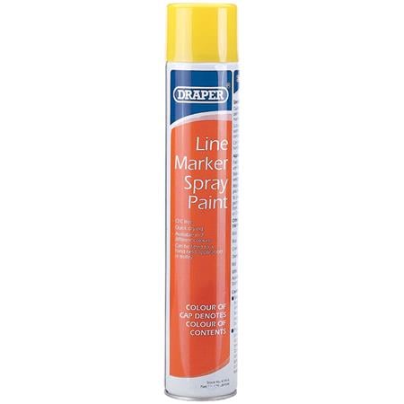 Draper 41916 750ml Yellow Line Marker Spray Paint