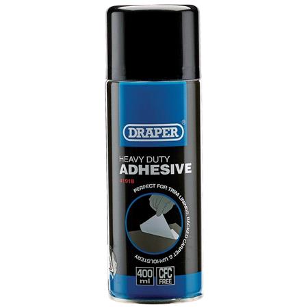 Draper 41918 Heavy Duty Spray Adhesive   400ml