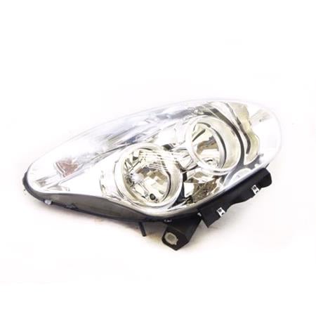 Right Headlamp (Twin Reflector, Halogen, Takes H7/H1 Bulbs, Supplied Without Bulbs, Original Equipment) for Fiat DOBLO 2010 on