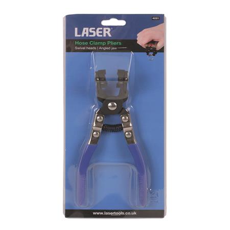 LASER 4231 Hose Clamp Pliers Angle Swivel Jaws