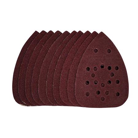 Draper 42982 Detail Sanding Sheets with Hook and Loop, 140mm, 40 Grit, SSD3 (Pack of 10)