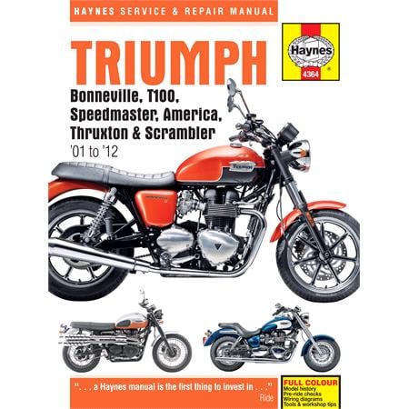 Triumph Bonneville, T100, America, Speedmaster, Thruxton, Scrambler (2001   2007)