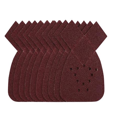 Draper 43848 Detail Sanding Sheets with Hook and Loop, 140mm, 40 Grit, SSD4 (Pack of 10)