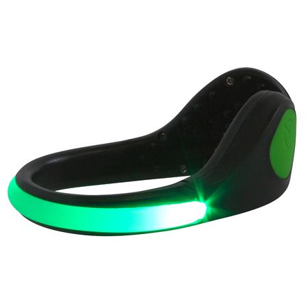 Hi Vis  Reflective LED Shoe Clip in Green