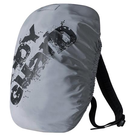 Hi Vis Reflective Bag Cover in Neon Silver Black