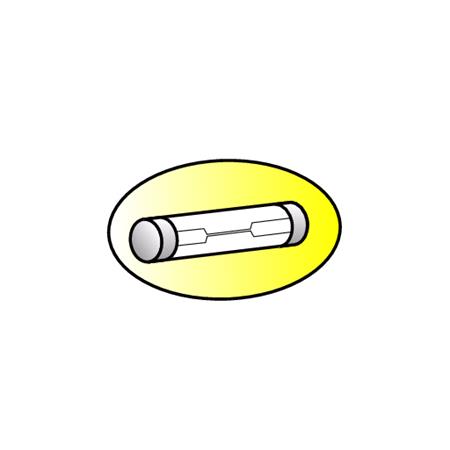 Nylon in line fuse holder for glass tube fuse