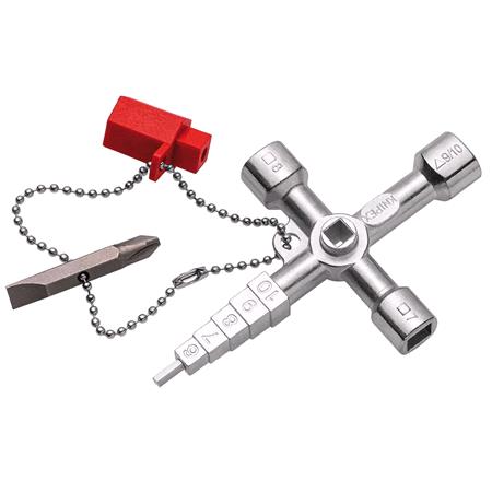 KNIPEX Profi Key for All Standard Shut off Systems, 89mm