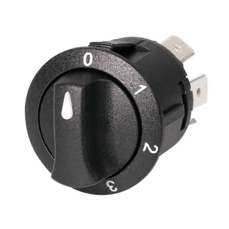 Rotating switch, 4 positions   12 24V   10A