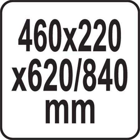 TROLLEY TOOL BOX W/ REMOVABLE ORGANIZER