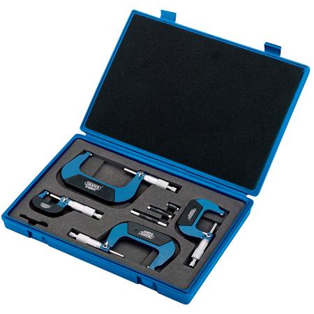 Draper Expert 46607 Metric External Micrometer Set (4 Piece)