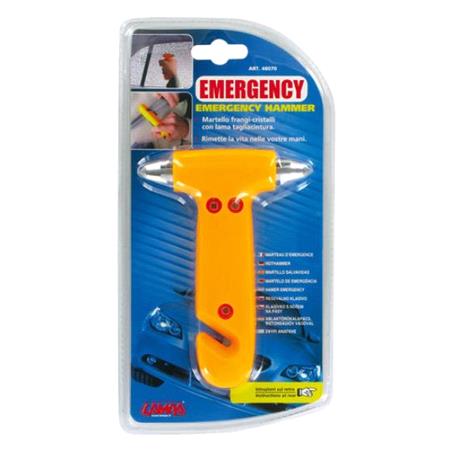 Basic Emergency Hammer and Seat Belt Cutter