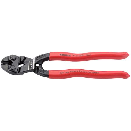 Knipex 49190 200mm Cobolt Compact 20 Degree Angled Head Bolt Cutters