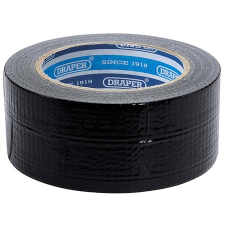 Draper 49432 33M x 50mm Black Duct Tape Roll