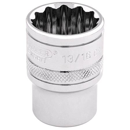 Draper Expert 49482 3 8 inch Square Drive Hi Torq 12 Point Socket (13 16 inch)