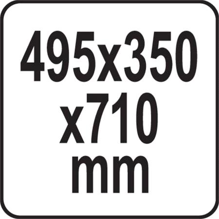 Two parts tool box with wheels