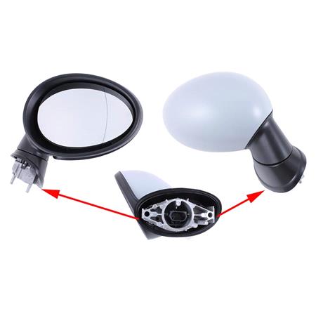 Right Wing Mirror (electric, heated, power folding) for Mini Clubman (R55), 2007 2015