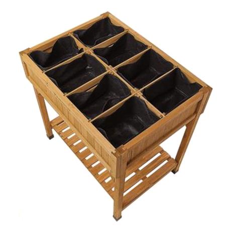 Sprouting Wooden Raised Herb Garden Planter