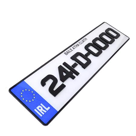4D Registration Plate   Standard Number Plate Backing