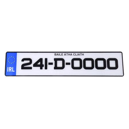 4D Registration Plate   Standard Number Plate Backing