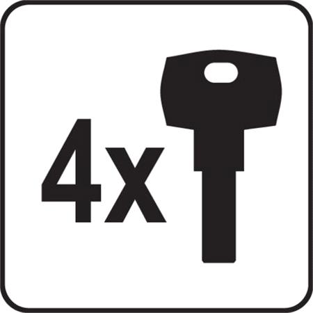 ALLOY COVERED IRON PADLOCK 60MM