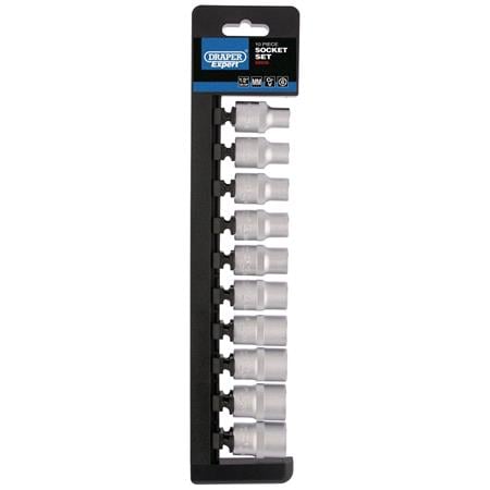 Draper Expert 50236 Metric Socket Set, 1/2" Sq. Dr. (10 Piece)