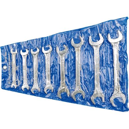 DOUBLE OPEN END SPANNER SET 8PCS