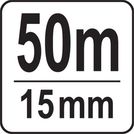 FIBREGLASS MEASURING TAPE 50 M X 15 MM