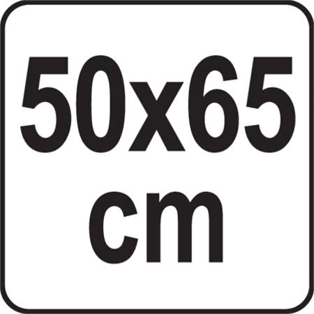 GALVANIZED STOVE METAL PLATE 50x65CM