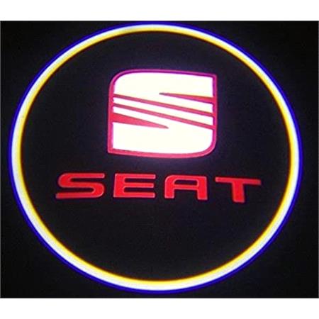 Seat Car Door LED Puddle Lights Set (x2)   Wireless 