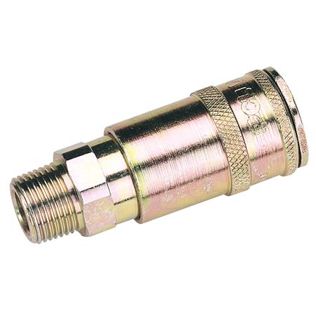 Draper 51408 3 8 inch BSP Taper Male Thread Vertex Air Coupling (Sold Loose)