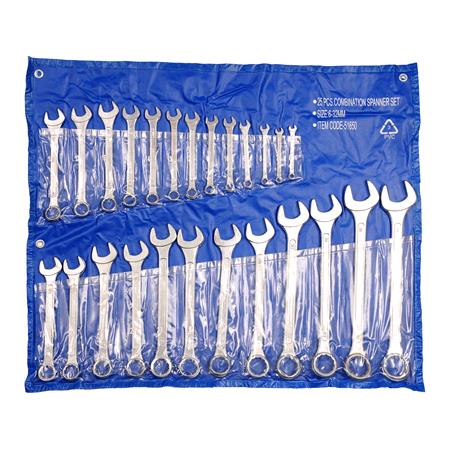 COMBINATION SPANNER SET 6 32MM 25PCS