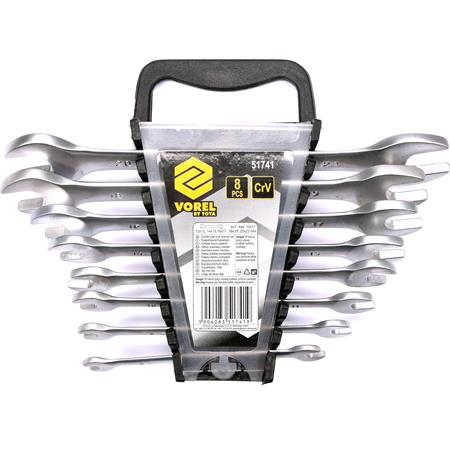 DOUBLE OPEN END SPANNERS 8PCS 6 22 SATIN
