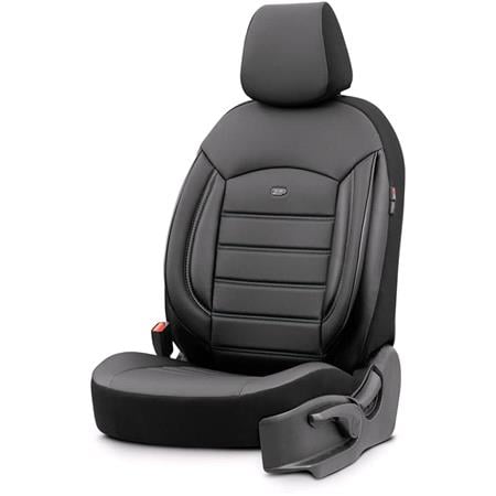 Premium Leather Car Seat Covers INSPIRE SERIES   Black For Kia PICANTO 2017 Onwards