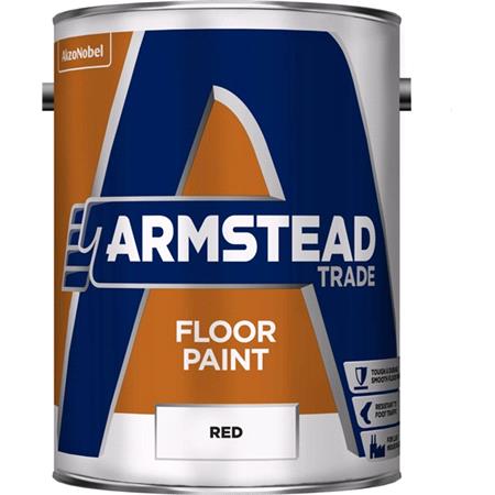 Armstead Floor Paint   Red   5 Litre