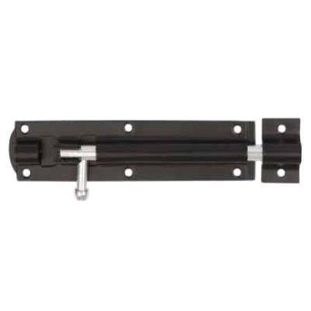 MOY Black Jappaned Tower Bolt   10 Inch