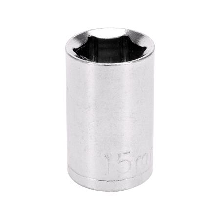 SOCKET 6PT 1/2" 15MM